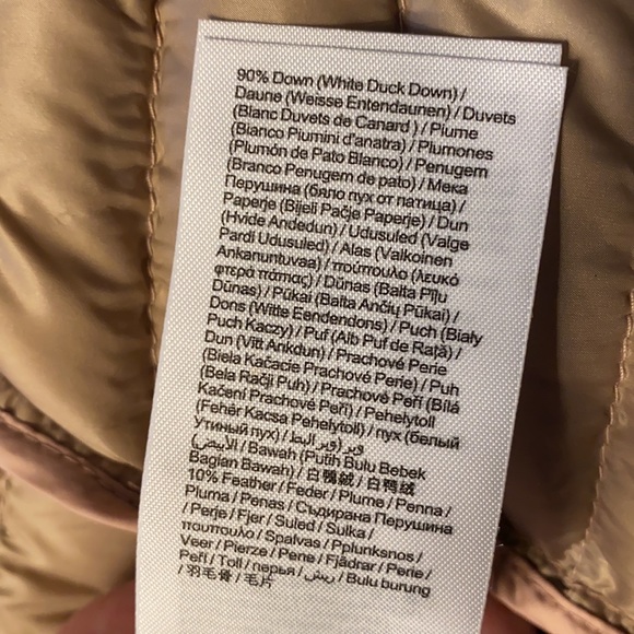 Esprit light down pale pink jacket size small - Picture 5 of 6